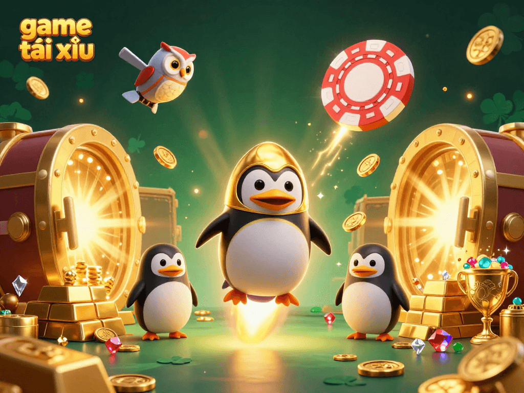 Experience thrilling game tài xỉu as golden treasures burst forth from a cosmic adventure.