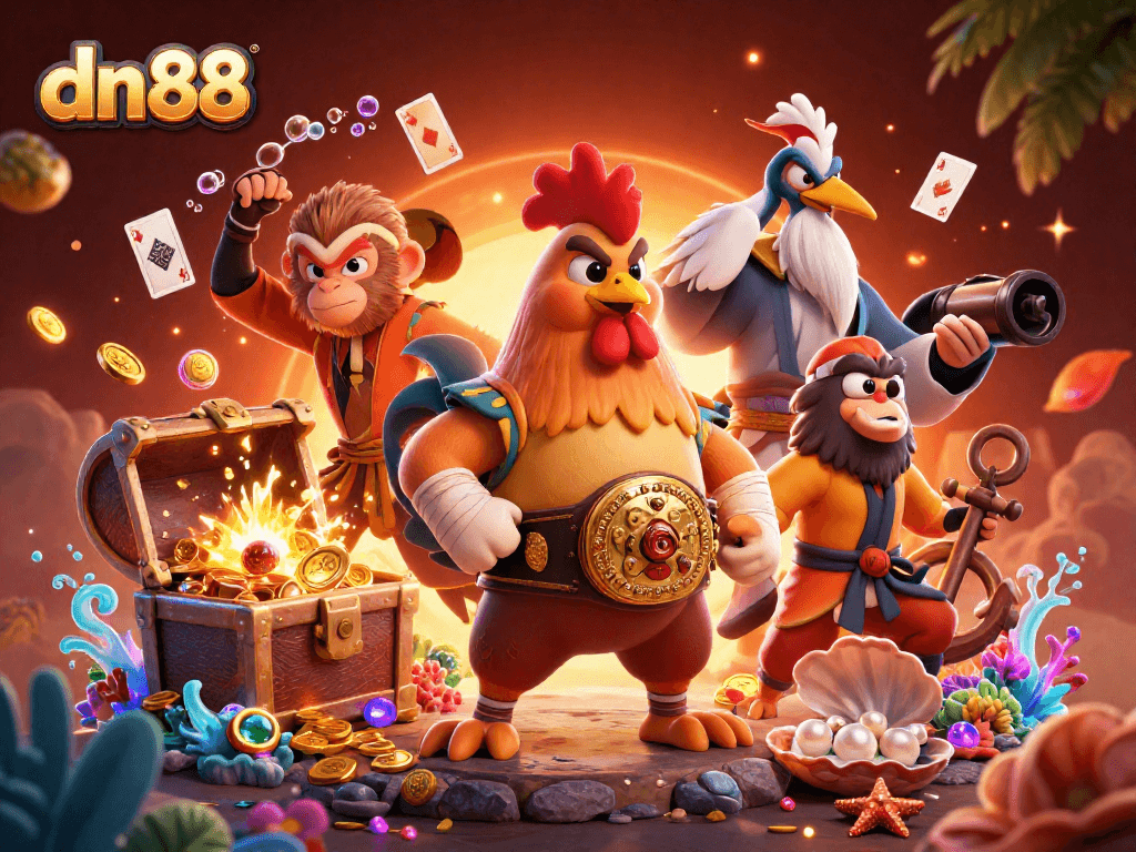 Experience dynamic gameplay at dn88 with energetic characters and engaging casino elements.