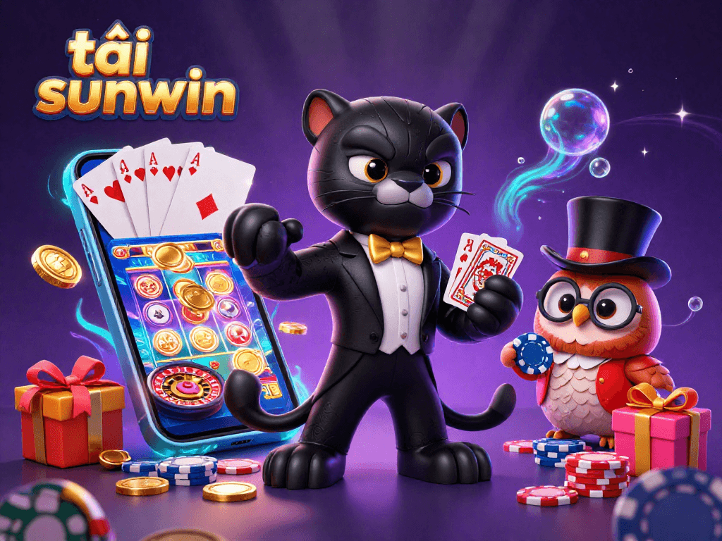 Engage in thrilling gameplay with tải sunwin, featuring a stylish black panther, an owl, and a lucky mouse.