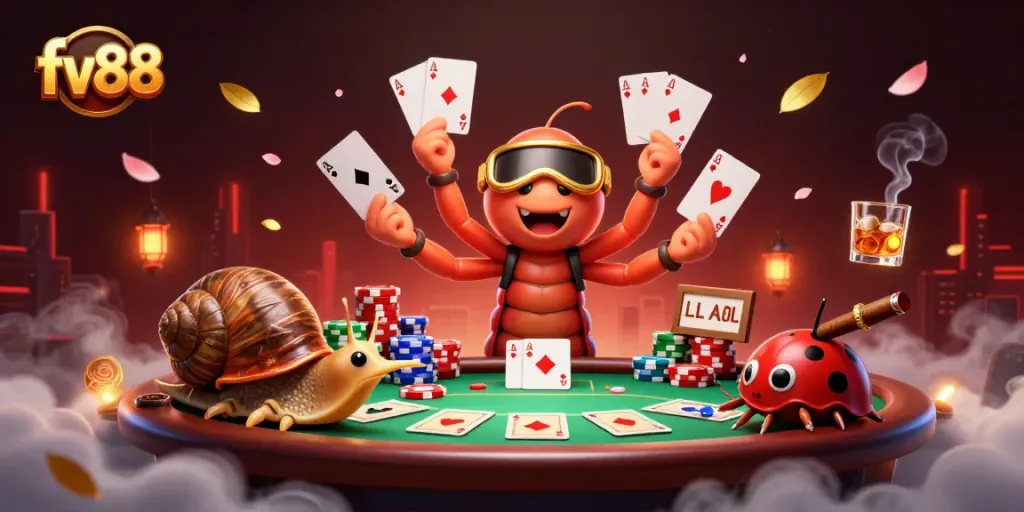 Engage in thrilling gameplay at fv88 with a vibrant casino atmosphere and dynamic dealer action.
