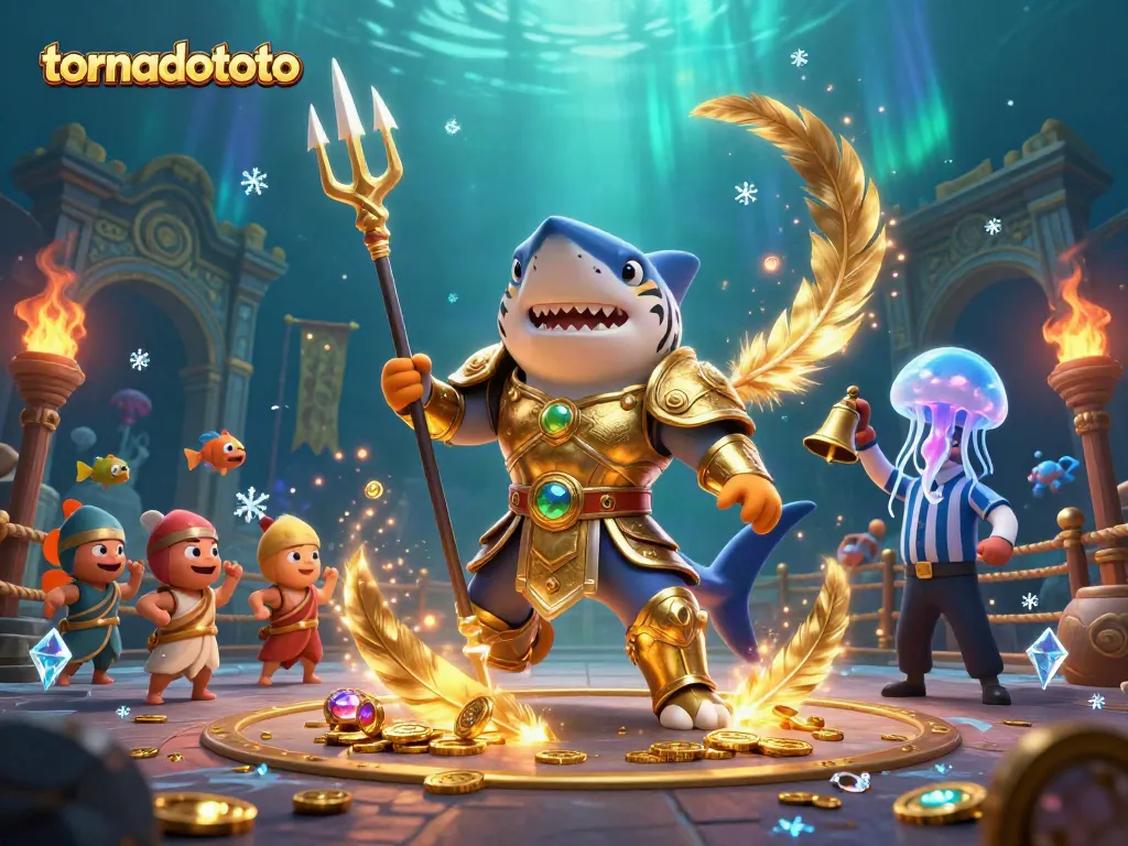 Experience thrilling gameplay with tornadototo in an epic underwater casino showdown.