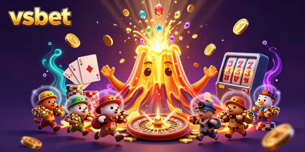 Winning players rejoice at the vsbet jackpot with vibrant treasures and casino excitement.