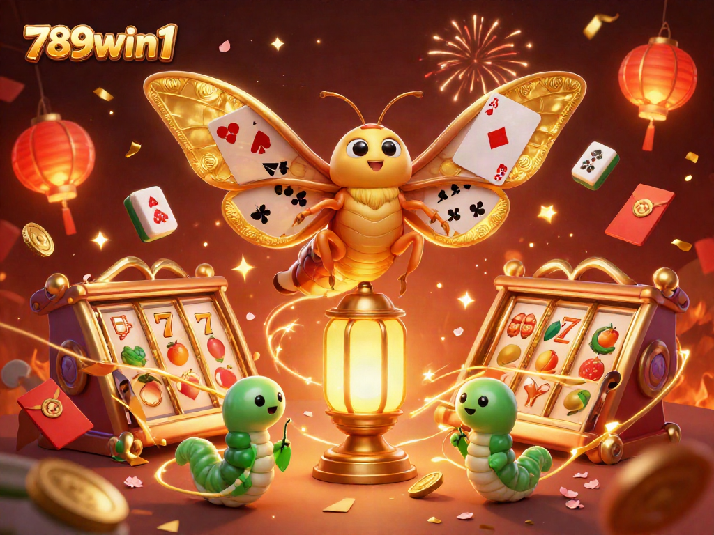 Play games at 789win1 with vibrant 3D casino-themed illustration showcasing exciting elements and energy.