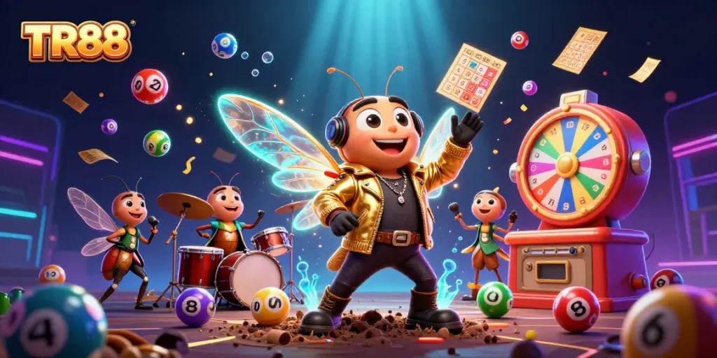 Experience the thrill of TR88 with an exciting casino scene filled with vibrant game elements.
