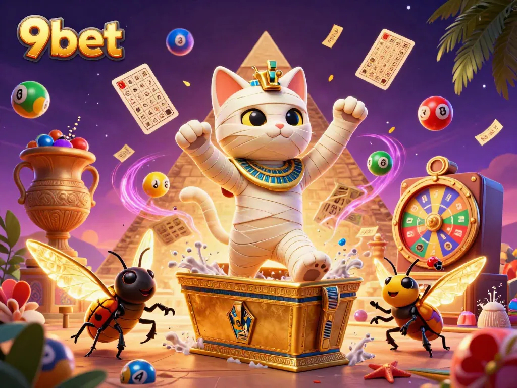 Experience thrilling gaming moments with 9bet's vibrant live casino scene featuring unique characters.