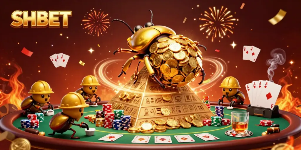 Engage in thrilling gaming moments at SHBET with vibrant casino atmosphere illustrated in detail.