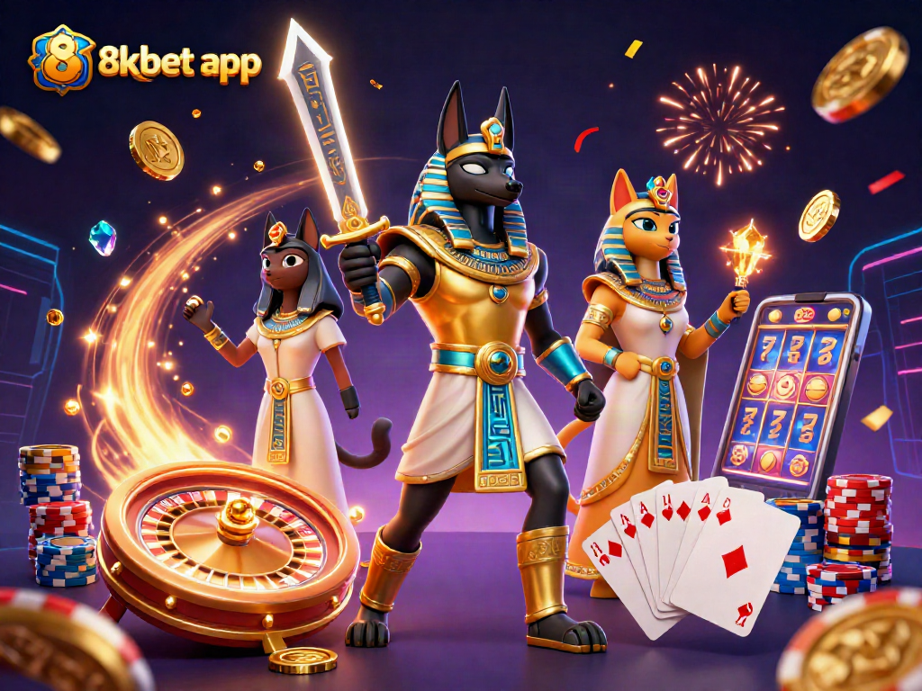 Play and win using the immersive 8xbet app in a vibrant, rich casino atmosphere.