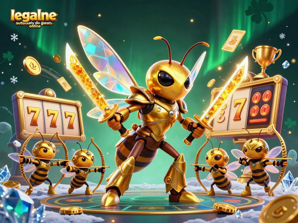Experience legalne automaty do gier online with vibrant 3D casino elements and characters in dynamic action.