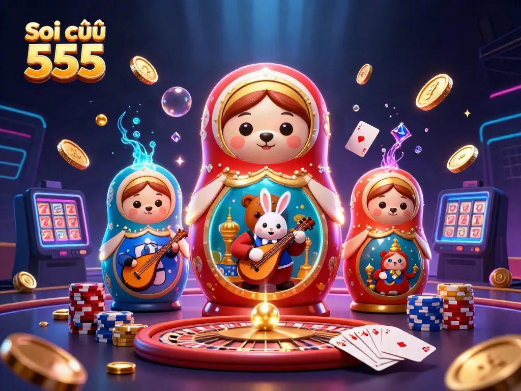 Experience winning strategies with Soi cầu 555 in this action-packed casino scene.