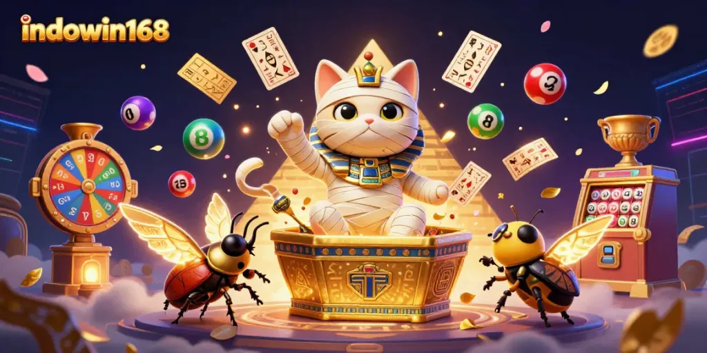 Spin to win with indowin168 in a vibrant casino scene featuring interactive elements.