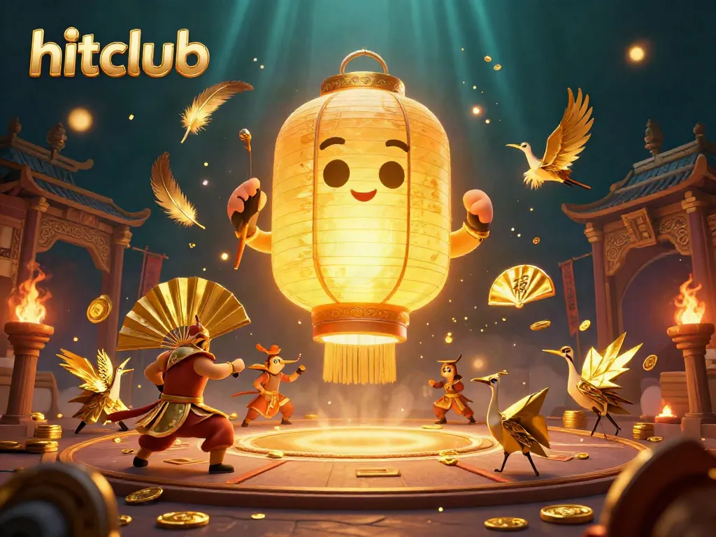 Engage in thrilling gameplay with hitclub featuring golden lanterns and vibrant casino elements.