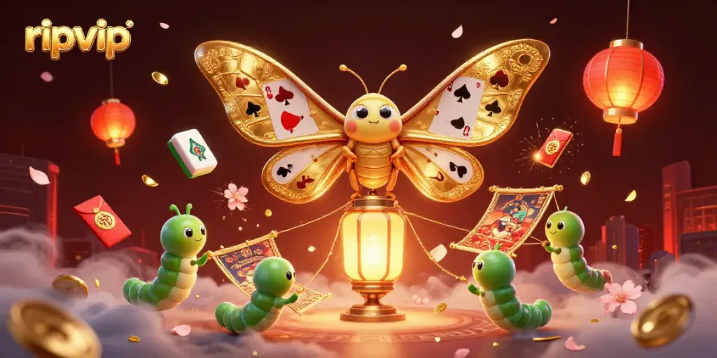 Engage with ripvip's captivating casino themes through a vibrant illustration showcasing gaming elements.