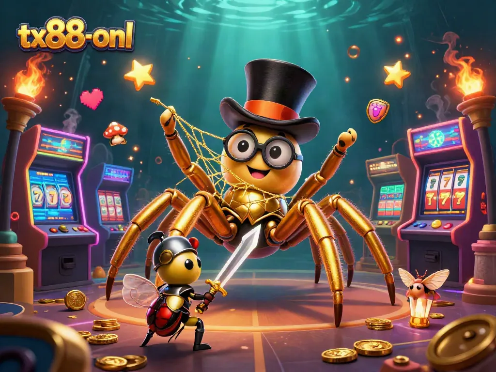 Experience winning strategies at tx88-onl with a vibrant 3D casino scene featuring captivating characters and gaming elements.